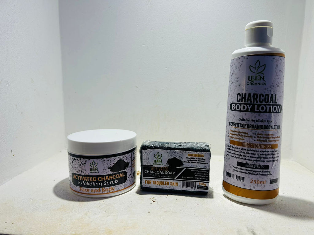 1/2 charcoal and 1/2 Turmeric